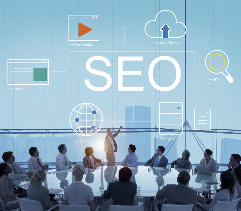 reunião sobre SEO para empresas